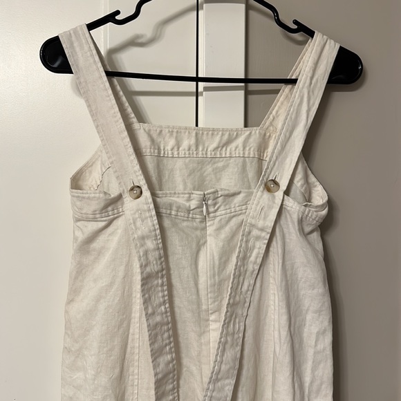 Madewell Size S LinenCotton Princess-Seamed Midi Dress Great Condition Worn Once - Picture 8 of 10